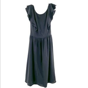 Fervour black belted sleeveless dress size L